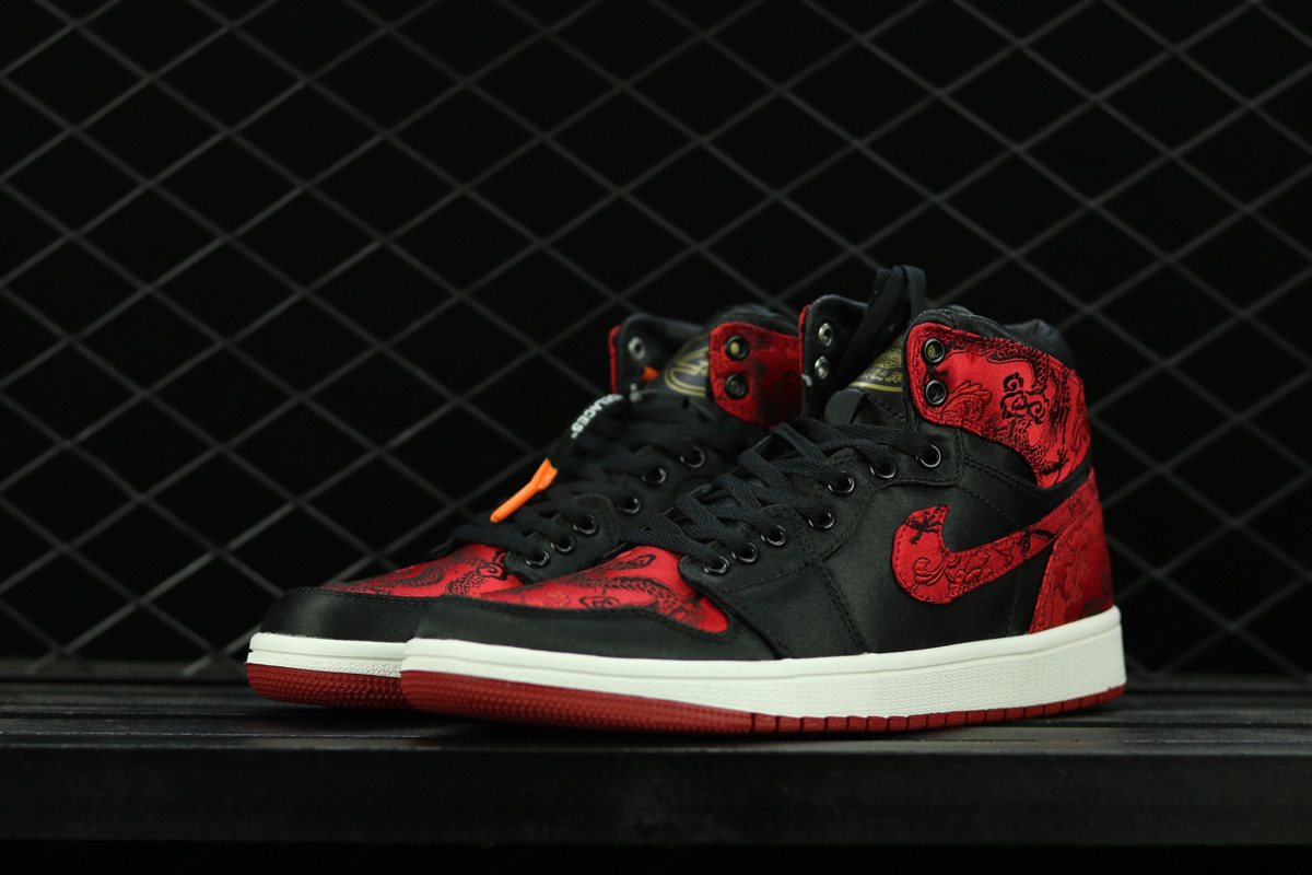 Shop Real Air Jordan 1 Bred Dragon HZP Custom Sale - from Air Jordan 1 ...